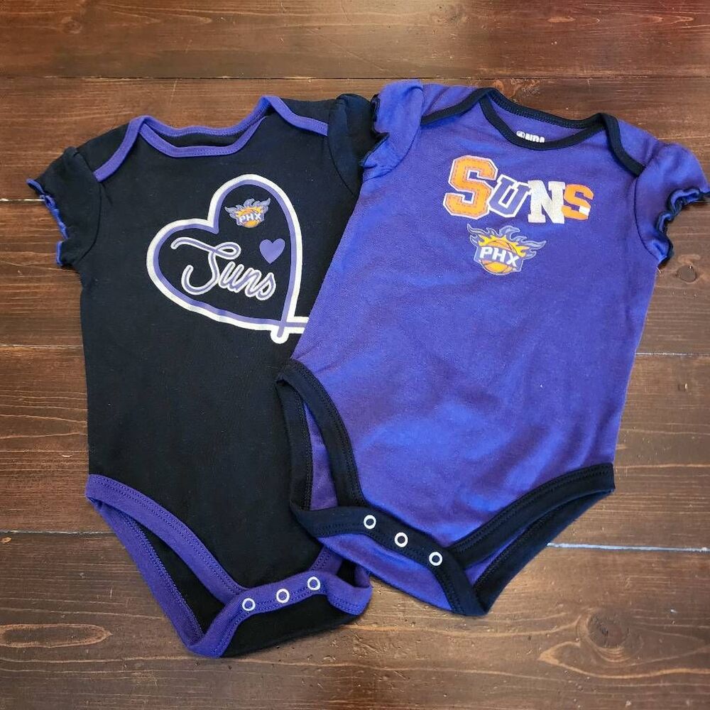 NBA Phoenix Suns Lot Of 2 Girls One Piece 18 Month Outfits